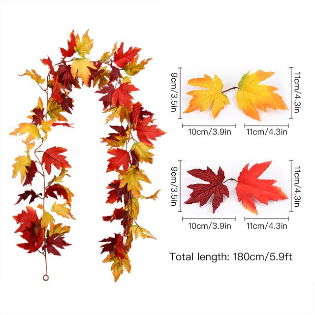 Autumn Maple Leaf Garland