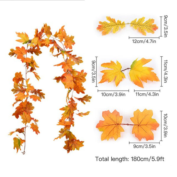 Autumn Maple Leaf Garland